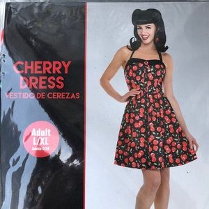 Cherry Dress Adult Costume! New! Last One!